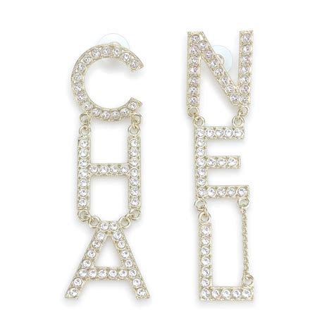 chanel earrings letters